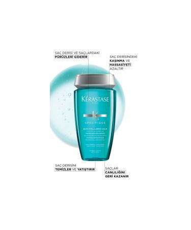 Kerastase Bain Vital Dermo Calm Purifying and Soothing Silicone-Free Shampoo for Oily Hair 250 ml SED64613 - Buy Online on GoSupps.com