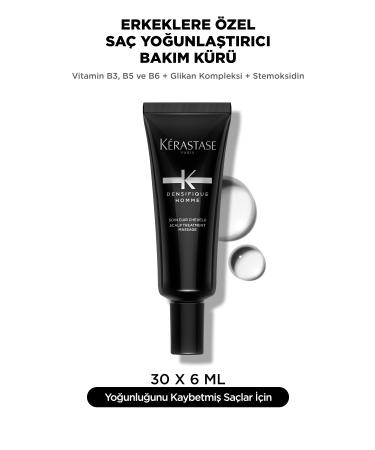 Kerastase Densifique Cure Densifique Homme Hair Thickening Care Cure 6mlx30 6ml*30