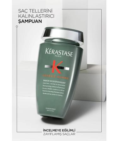 Kerastase Genesis Homme Bain de Masse shampoo for weak hair 250 ML EVAMIX16