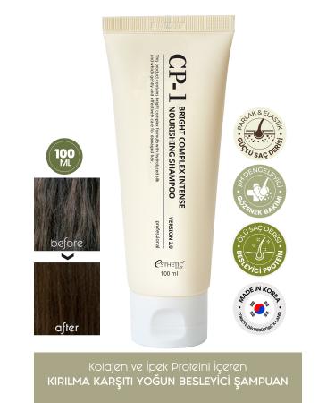 ESTHETIC HOUSE CP-1 Collagen and Silk Protein Anti-Breakage Intensive Nourishing Protein Shampoo Bright Complex 100 ml