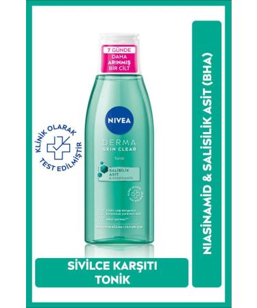 NIVEA Derma Skin Clear Anti-Acne Facial Cleanser Peeling 150ml Derma Skin Moisturizing Toner 200ml - Buy Online on GoSupps.com