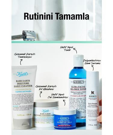Kiehl's RARE EARTH DEEP PORE PURIFYING AND BR GHTENING FACIAL CLEANSING GEL 150 ML - Buy Online on GoSupps.com