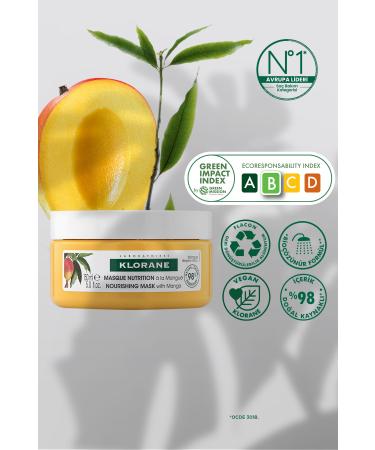 Klorane Mango Nourishing Hair Care Mask 150 Ml - Buy Online on GoSupps.com