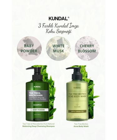 Kundal Shampoo for Problem Scalp Tea Tree & Macadamia Deep Cleansing Shampoo(CHERRY BLOSSOM) - Buy Online on GoSupps.com