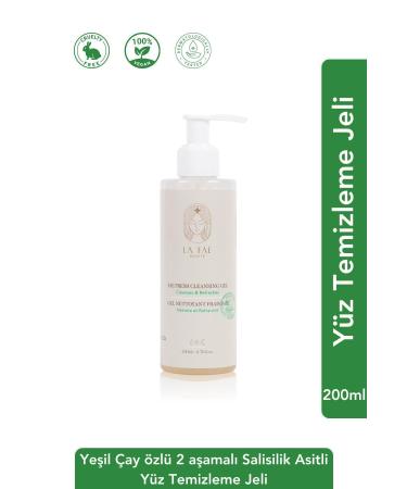 LA FAE BEAUTE Two-Phase Facial Cleansing Gel with Salicylic Acid Suitable for All Skin Types | 200 Ml.
