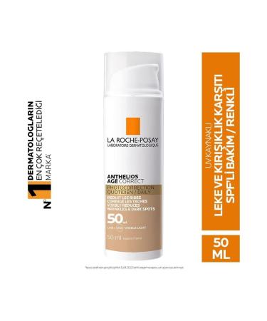 La Roche Posay Anthelios Age Correct SPF50 Anti-Blemish and Anti-Wrinkle Moisturizing Tinted Sun Cream 50ml