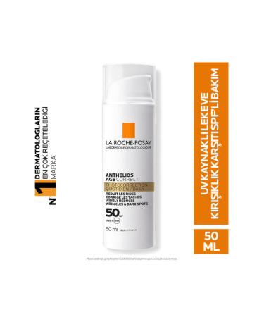 La Roche Posay Anthelios Age Correct - Anti-Wrinkle Sun Cream with Hyaluronic Acid SPF50 50ml