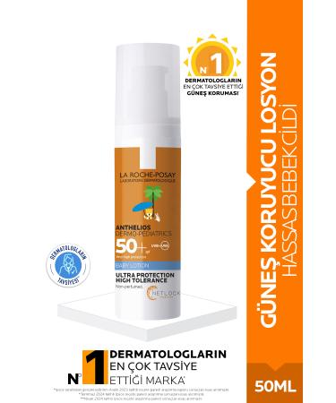 La Roche Posay Anthelios Dermo Pediatrics Spf 50+ Sunscreen Lotion for Babies 50 ml - For Children