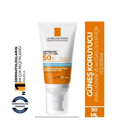 La Roche Posay Anthelios UVMune SPF50+ Waterproof Sweat Resistant Non-Scratching Moisturizing Sun Cream 50ml