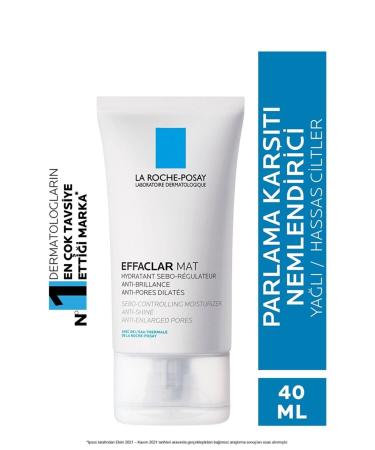 La Roche Posay Anti-Shine Effaclar Matte Care Cream for Oily Skin 40 Ml SH NEE72 - Buy Online on GoSupps.com