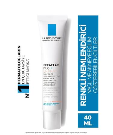La Roche Posay Effaclar Duo Unifiant Light Cream 40ml for Acne Prone Skin to Reduce Blemishes