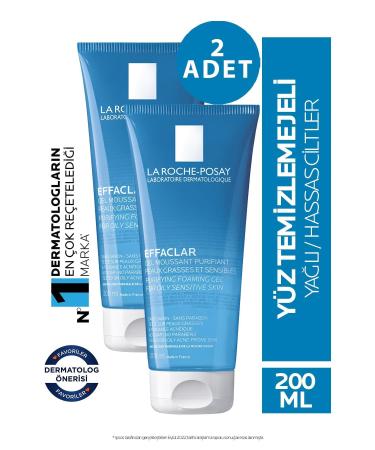 La Roche Posay Effaclar Gel 200 ml 2 Pieces