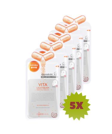 Mediheal 5 Vitamin Brightening Face Care Mask - Vita Lightbeam Essential Mask