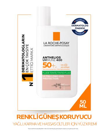 La Roche Posay ANTHEL OS OIL CONTROL FLUID 50 COLOR FACIAL SUN CREAM 50 ML PSSN1682