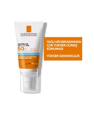 La Roche Posay Anthelios Uvmune 400 Colorless SPF50 Skin Barrier Repair Moisturizing Sun Cream 50 ml - Buy Online on GoSupps.com