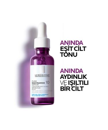 La Roche Posay Pure Niacinamide Anti-Dark Spot Moisturizing Brightening Serum 30ml - Buy Online on GoSupps.com