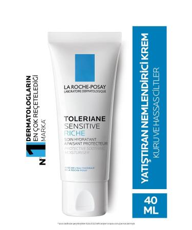 La Roche Posay Soothing Moisturizing Toleriane Sensitive Riche Cream for Dry and Sensitive Skin 40 Ml SH NEE53