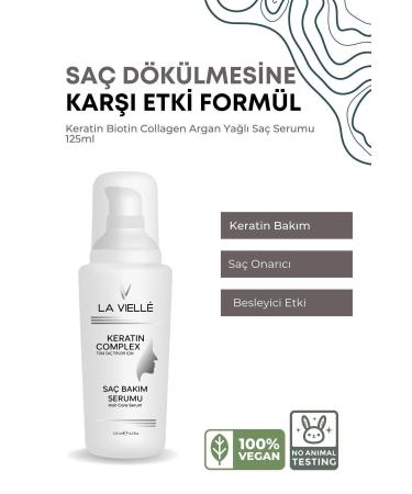 La Vielle Keratin Hair Care Serum for Weak and Damaged Hair 125 ml