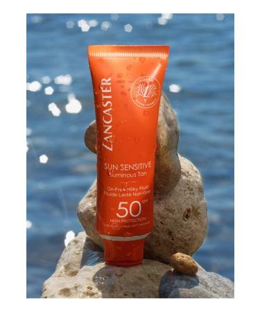 Lancaster Sun Sensitive Oil-Free Milky Fluid-Soothing SPF50 Sunscreen for Sensitive Skin 50ML - Buy Online on GoSupps.com