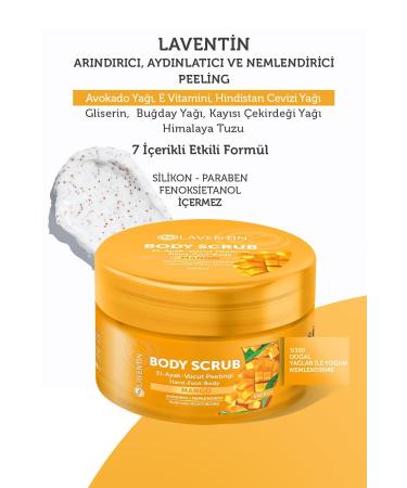 Laventin Nourishing Purifying and Moisturizing Body Scrub Mango 250 ml - Buy Online on GoSupps.com