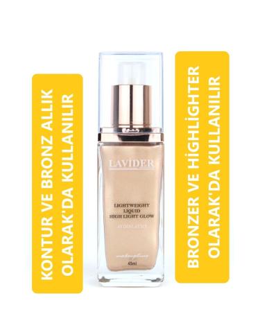 Lavider Pro Glow Liquid Illuminator Luminous Illuminator 45 Ml No: 01 White Skin (Light)