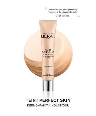 Lierac Te nt Perfect Golden Beige/3 Perfect Skin Texture Brightening Fluid Foundation - Buy Online on GoSupps.com