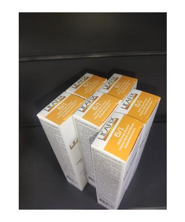 Lilafix Ash Dark Blonde 6.1 Cream Hair Dye 60mlx 6 Pieces keus050605
