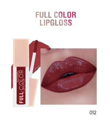 Lollis Full Color Lipgloss 012 Claret / Intense Color Lip Gloss 012 Claret