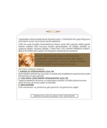 L'Oreal Paris L'or al Paris Age Expert 60+ Anti-Wrinkle Nourishing Cream - Buy Online on GoSupps.com