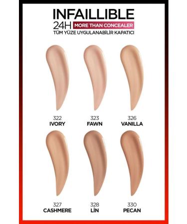 L'Oreal Paris All-Face Concealer - Infaillible More Than Concealer 323 Fawn - Buy Online on GoSupps.com