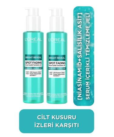 L'Oreal Paris Bright Reveal Anti-Skin Imperfections Serum-Containing Cleansing Gel Niacinamide + Salicylic Acid 150ml