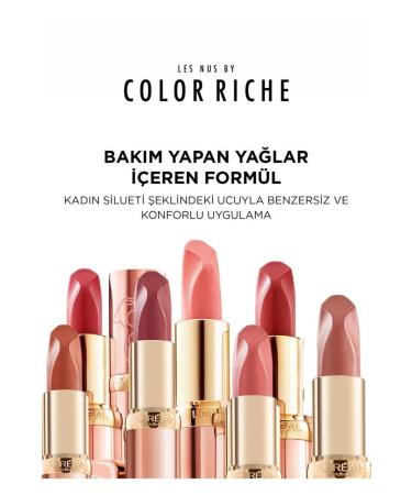 L'Oreal Paris Color Riche Les Nus Lipstick 176 Nu Irrevent - Buy Online on GoSupps.com