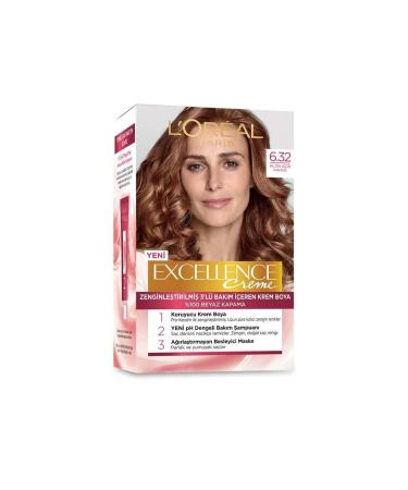 L'Oreal Paris Loreal Paris Excellence Creme Hair Dye - 6.32 Golden Light Brown