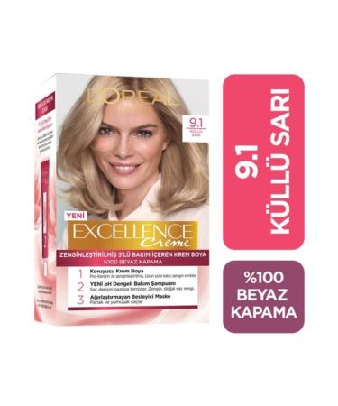 L'Oreal Paris L'or al Paris Excellence Creme Hair Dye 9.1 Blonde Ash