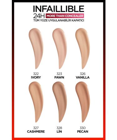 L'Oreal Paris L'Or al Paris Infaillible 24H All Face Concealer - 326 Vanilla Concealer - Buy Online on GoSupps.com