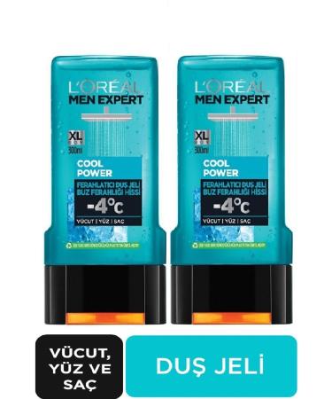 L'Oreal Paris Men Expert Cool Power Refreshing Shower Gel 300 Ml X 2 Pieces