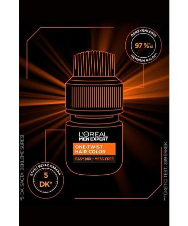 L'Oreal Paris Men Expert One-twist Men's Hair Dye Black 02 - Buy Online on GoSupps.com