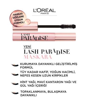 L'Oreal Paris L'oreal Paris Paradise Black Mascara - Buy Online on GoSupps.com