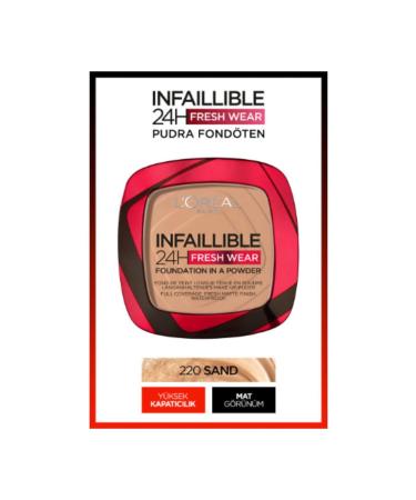 L'Oreal Paris Powder Infaillible 24h Fresh Wear No:220