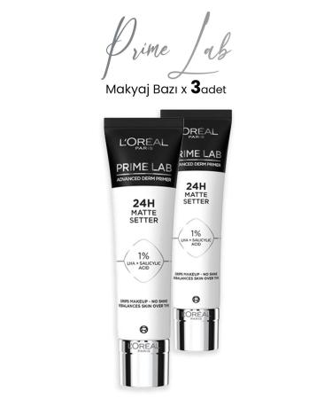 L'Oreal Paris Loreal Paris Prime Lab 24H Mattifying Makeup Base x 2 Pieces