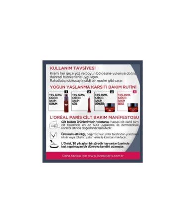 L'Oreal Paris Paris Revitalift Laser X3 Anti-Aging Night Cream 50 Ml - Buy Online on GoSupps.com