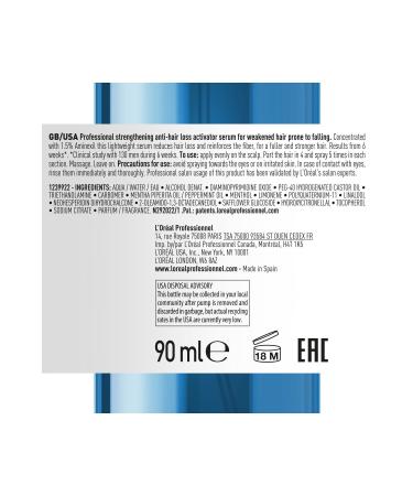 L'Oreal Paris Serie Expert Aminexil Advanced Anti-Loss Strengthening Activa for Thicker & Stronger Hair - Buy Online on GoSupps.com