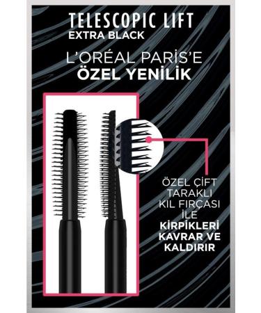 L'Oreal Paris Telescopic Lift Extra Black Mascara Long and Volume - Buy Online on GoSupps.com