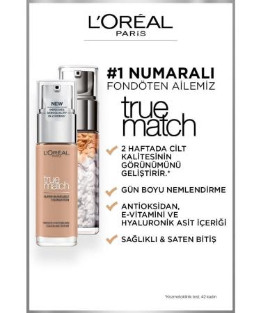 L'Oreal Paris L'or al Paris True Match Caring Foundation 3r Rose Beige - Buy Online on GoSupps.com