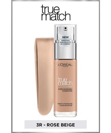 L'Oreal Paris L'or al Paris True Match Caring Foundation 3r Rose Beige - Buy Online on GoSupps.com