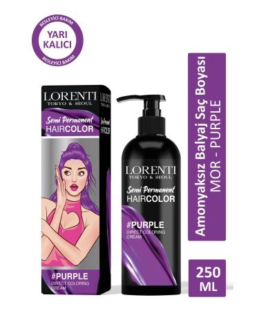 LORENTI Ammonia-Free Balayage Color Hair Dye Purple Purple 200 ml