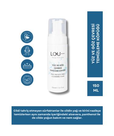 Lou Cosmetics Face and Eye Contour Cleansing Foam