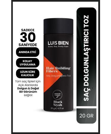 Luis Bien Hair Volumizing Powder Fiber - Black
