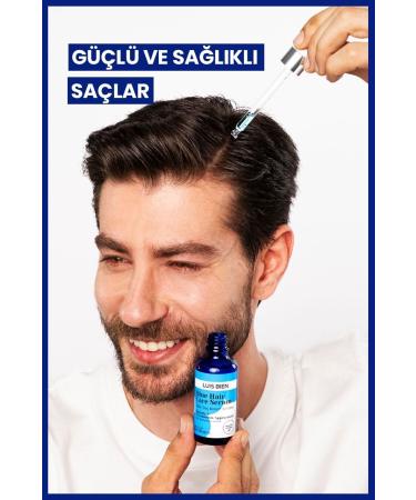 Luis Bien Men's Anti-Loss Strengthening Blue Hair and Beard Serum 50 ML...New - Buy Online on GoSupps.com