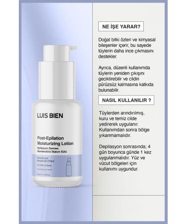 Luis Bien Post-Epilation Moisturizing and Hair Slimming Milk | 50 ml | Permanent Effect - Buy Online on GoSupps.com